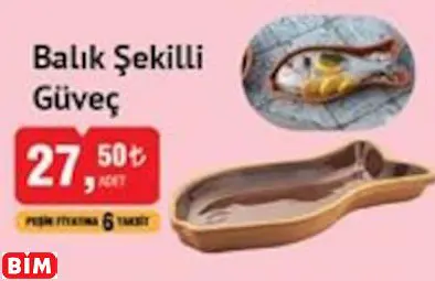 BALIK ŞEKİLLİ GÜVEÇ BALIK ŞEKİLLİ GÜVEÇ